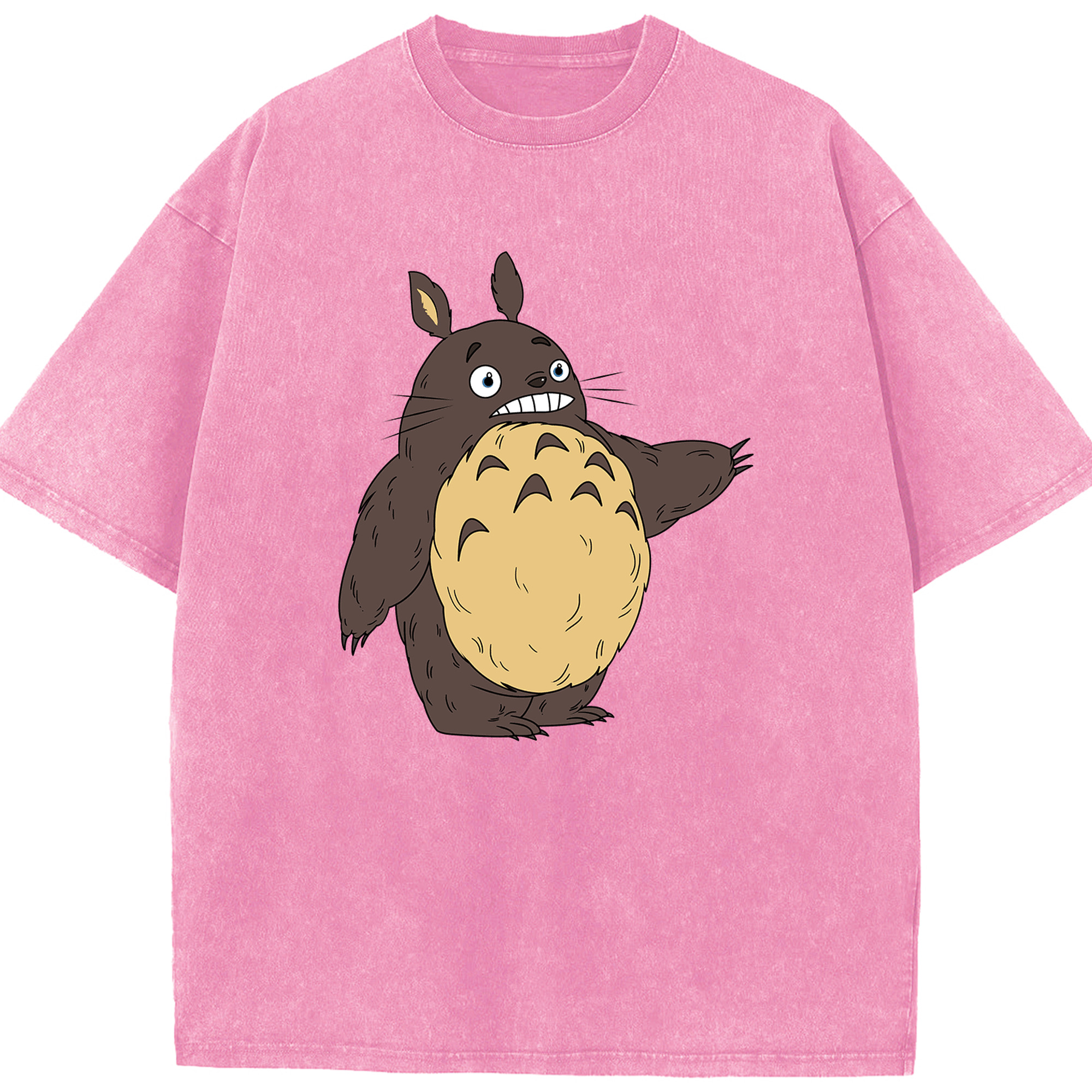 （画像用） となりのトトロ 草壁メイ 草壁サツキ My Neighbor Totoro Satsuki Kusakabe Mei Kusakabe 綿100% ヴィンテージ風 半袖Tシャツ（フロントプリント）